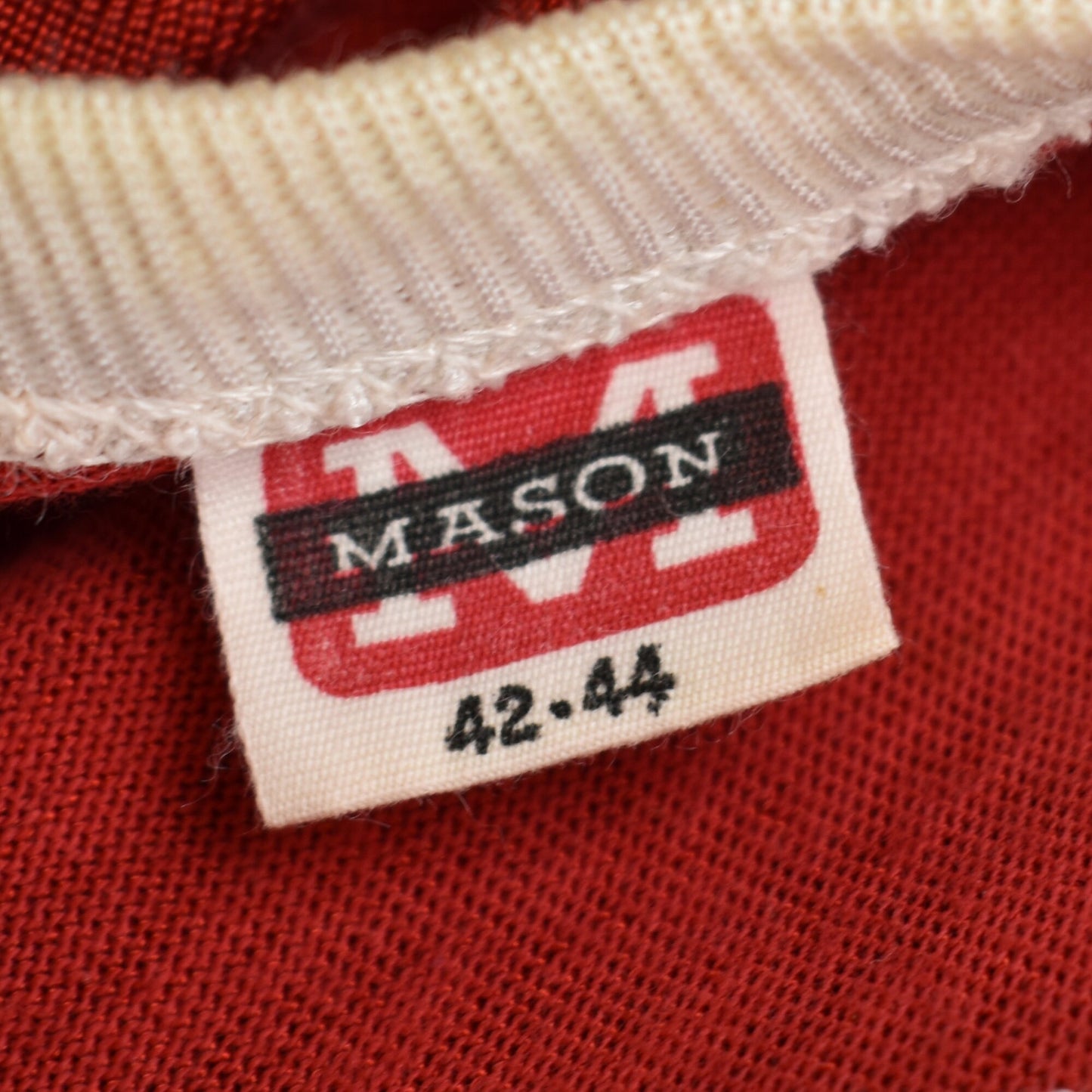 Vintage 50s Sports Jersey - Rayon Durene - Mason Brand - Size 42 - 44