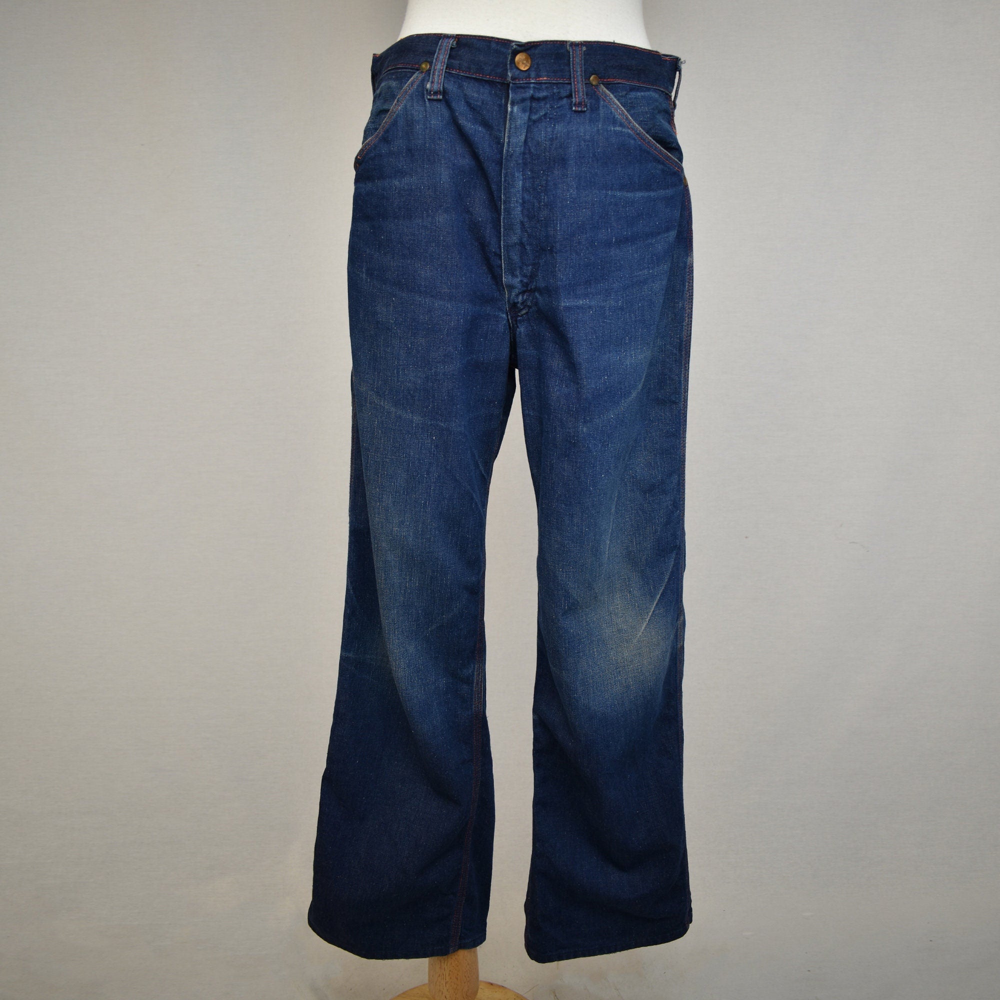 Vintage 40s Blue Bell Carpenter Jeans - Workwear Denim