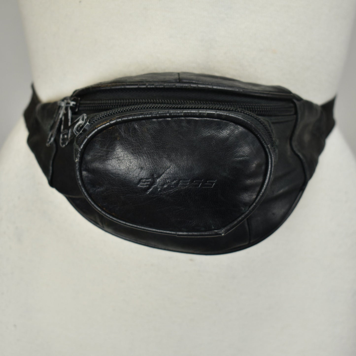 Vintage 90s Mini Fanny Pack by Excess - Butter Soft Leather - Clean Interior