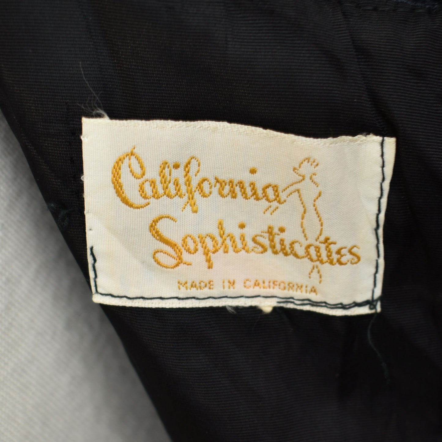 50s Vintage Velvet Sex Kitten Dress in Black by California Sophisticates - Vintage size 13 - Fits Like Medium