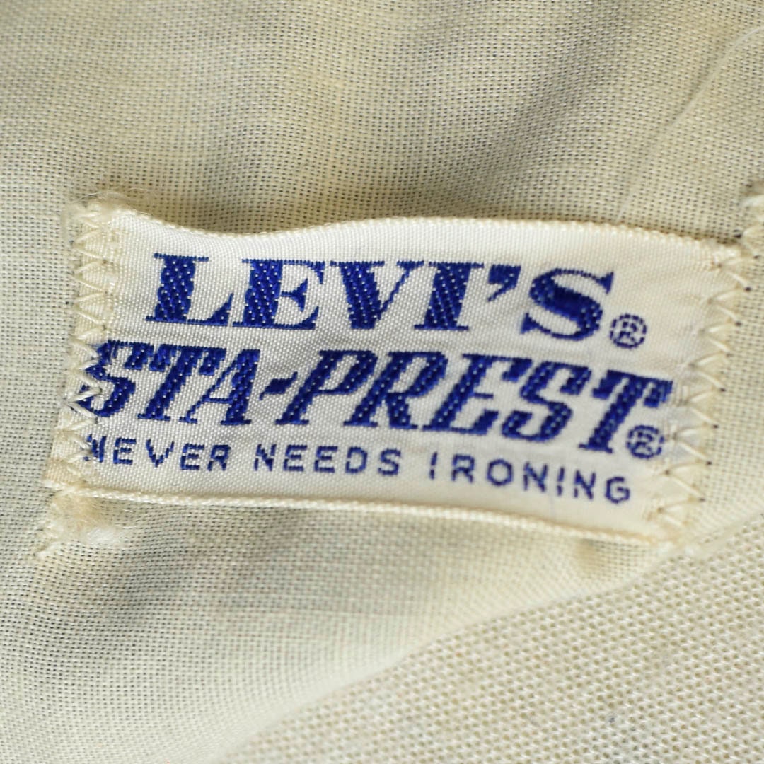 60s 70s Vintage Big E LEVIS STA-PREST - Vintage Flare Pants - Wrinkle  Resistant - 30