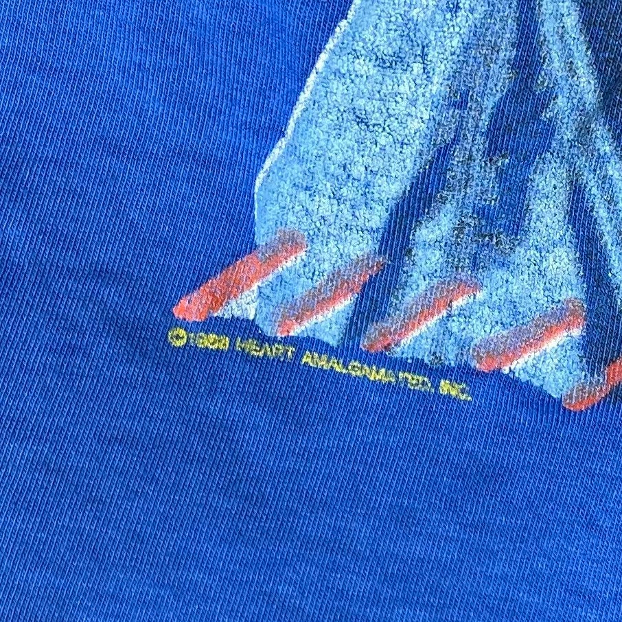 80s Paper Thin Heart Band T-shirt - Single Stitch - Fits Like Medium
