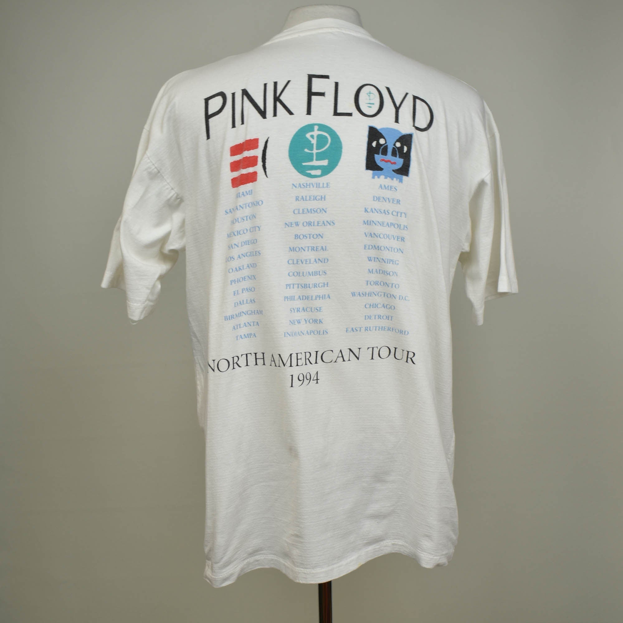 Vintage Pink Floyd Division Bell North American Tour 1994 Concert T-Shirt