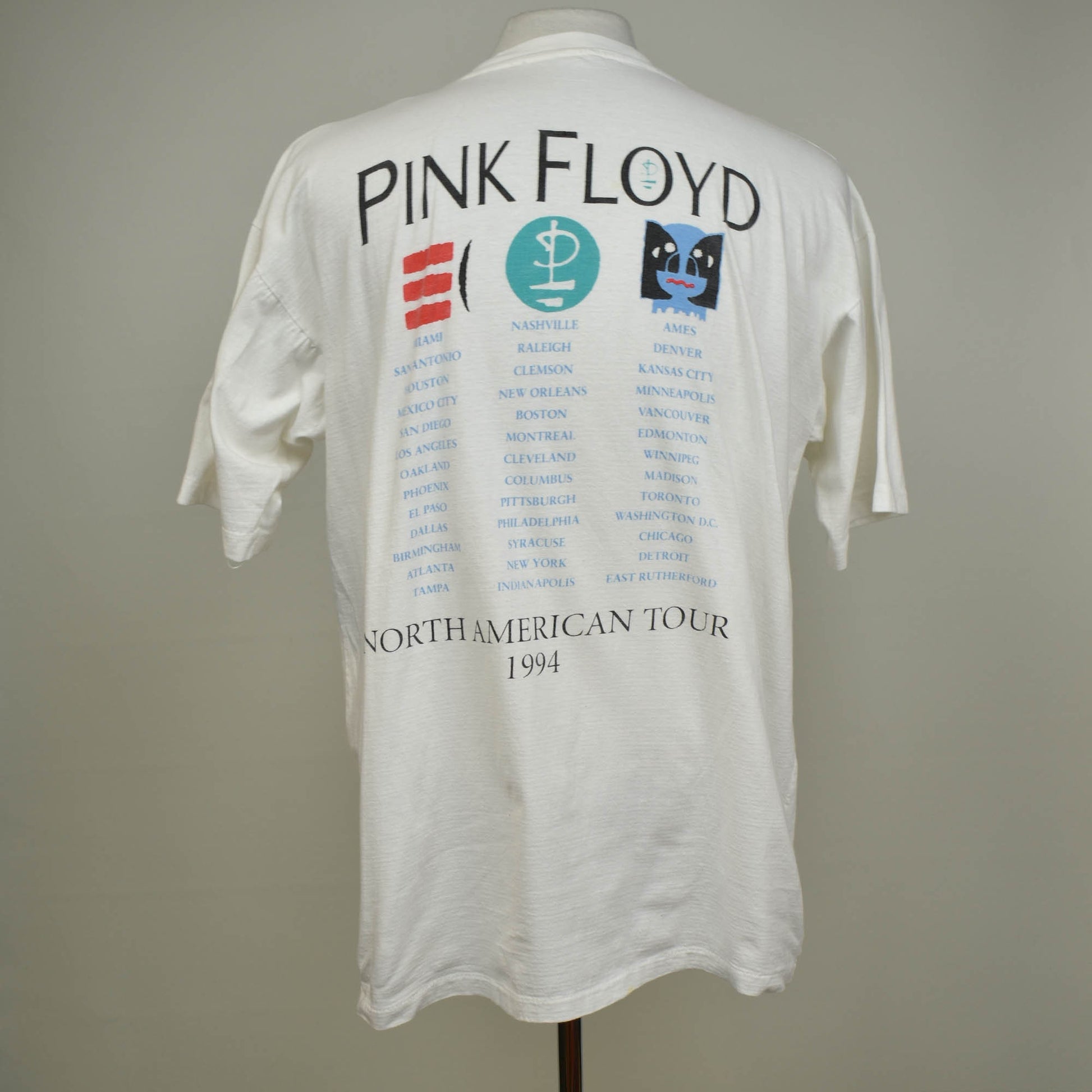 Vintage Pink Floyd Division Bell North American Tour 1994 Concert T-Sh –  The Only Vintage