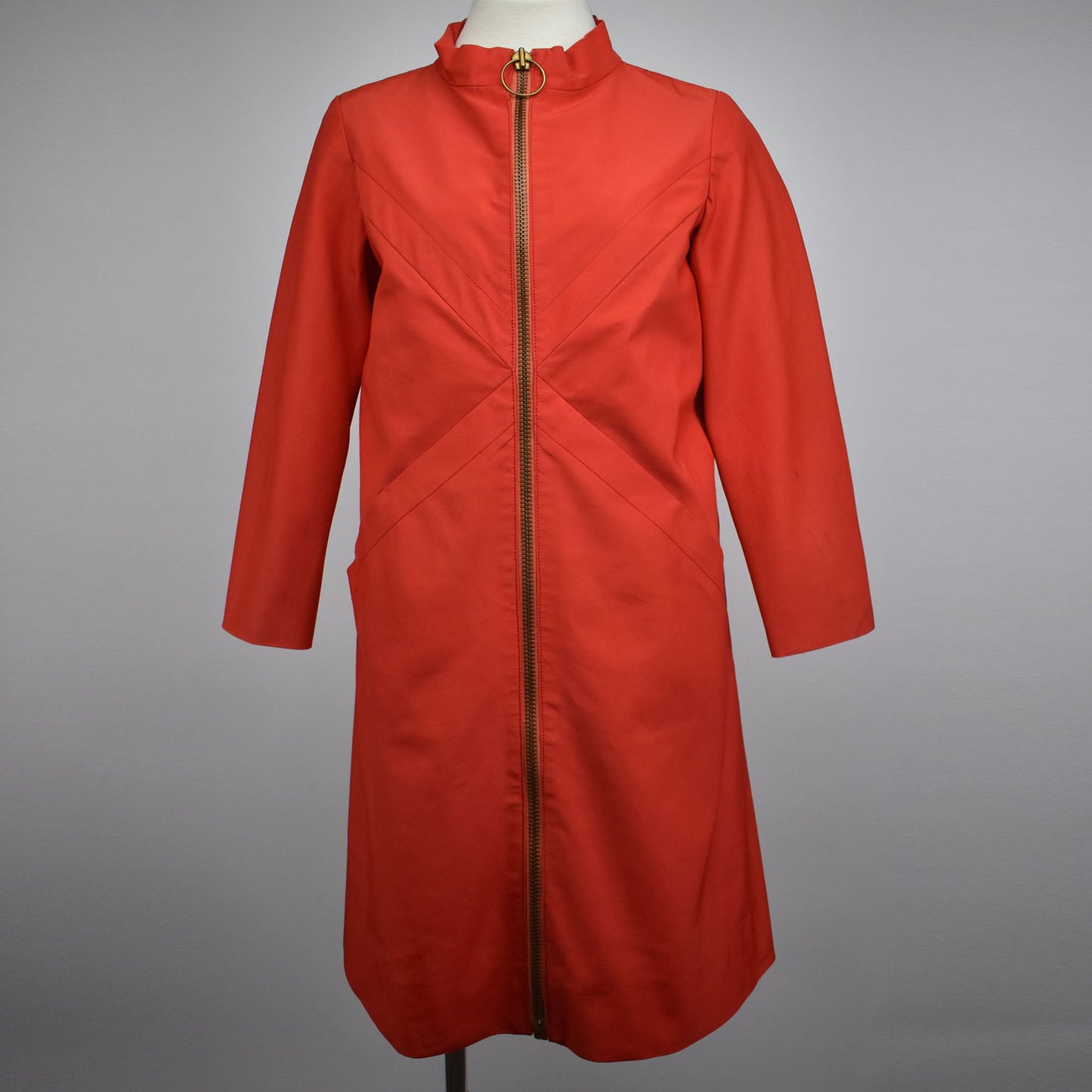 Vintage 60s Creation Pierre Cardin Paris Editions Takashimaya Coat Dress - Mod Trench