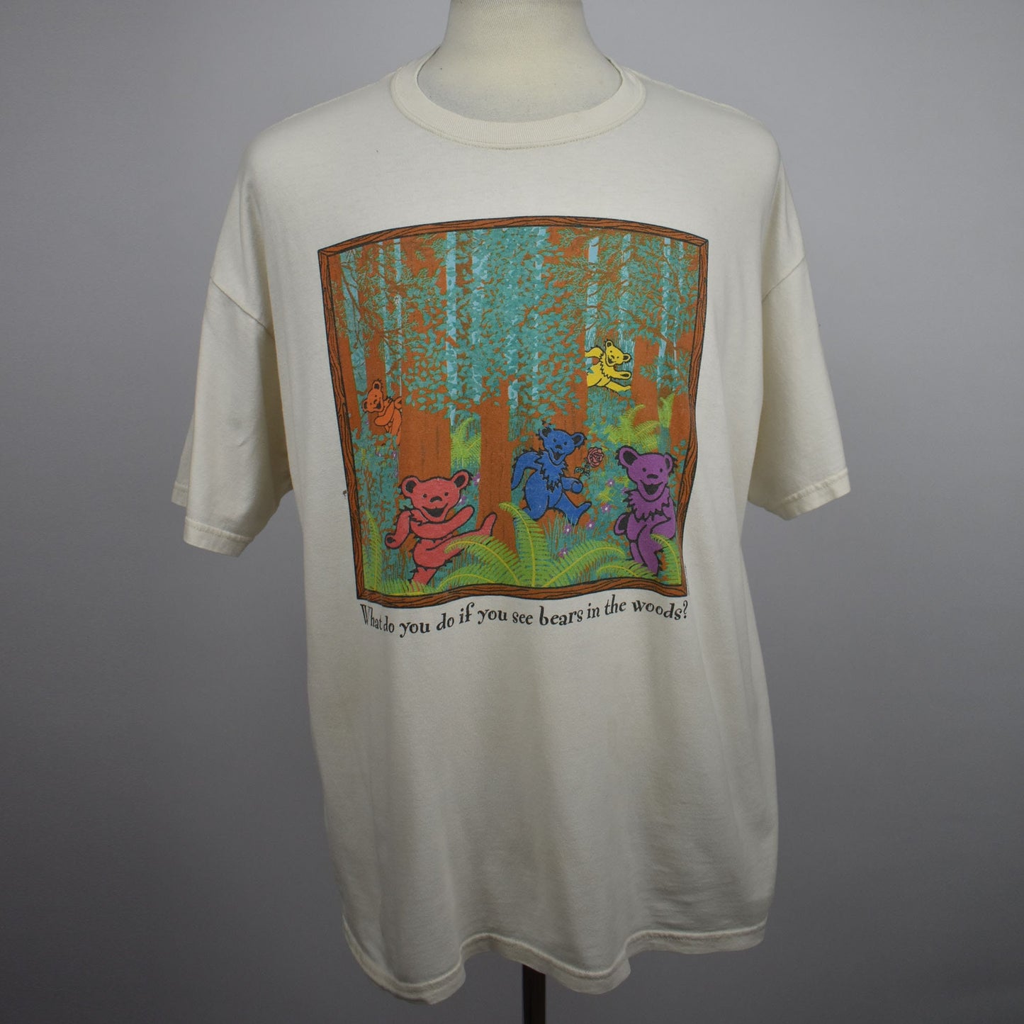 Vintage 1998 The Grateful Dead Bears In The Woods Play Dead T-shirt