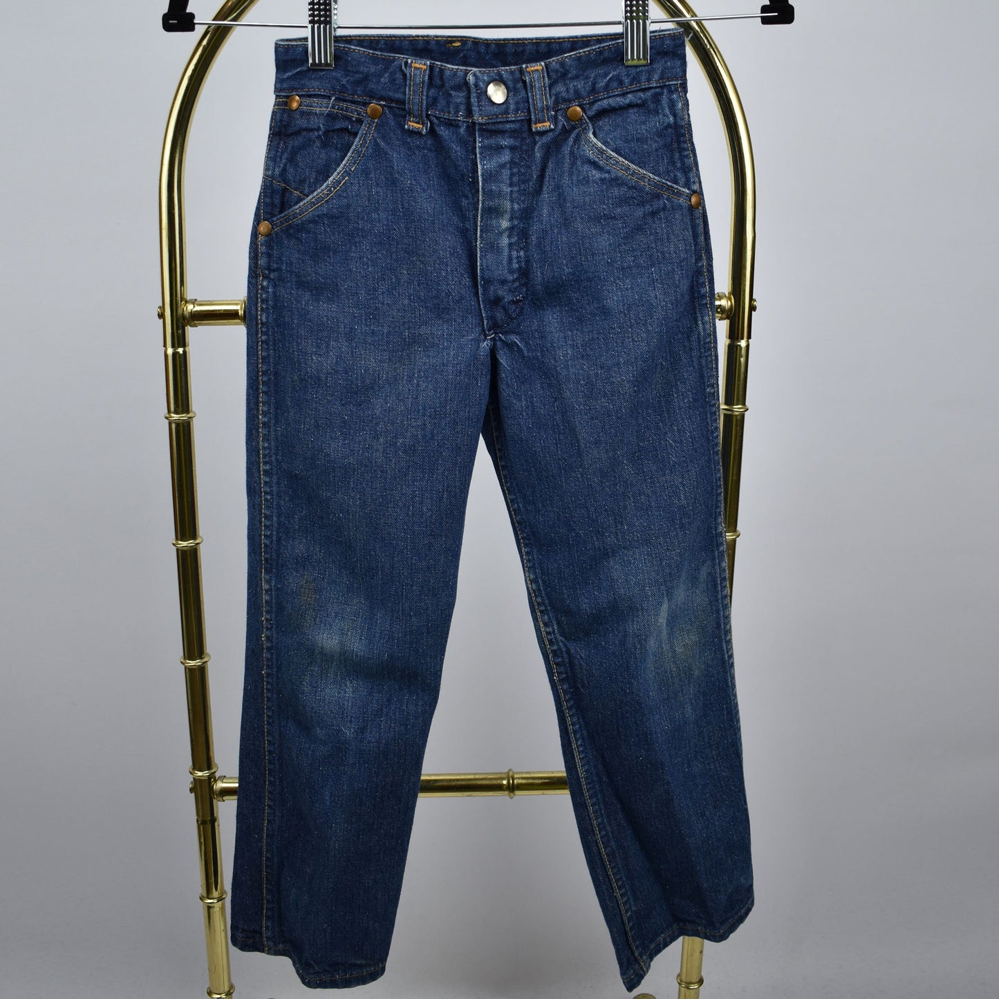 Vintage Kids 1950's Blue Bell Wrangler Jeans with a Gripper Zipper- Size 6