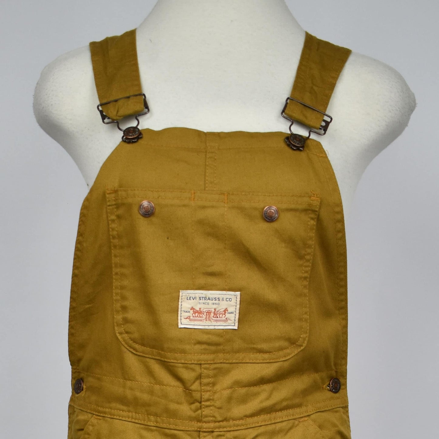 Vintage 50s 60s Caramel Levi's Overall - Made in USA - Big E Tab - 29" Waist