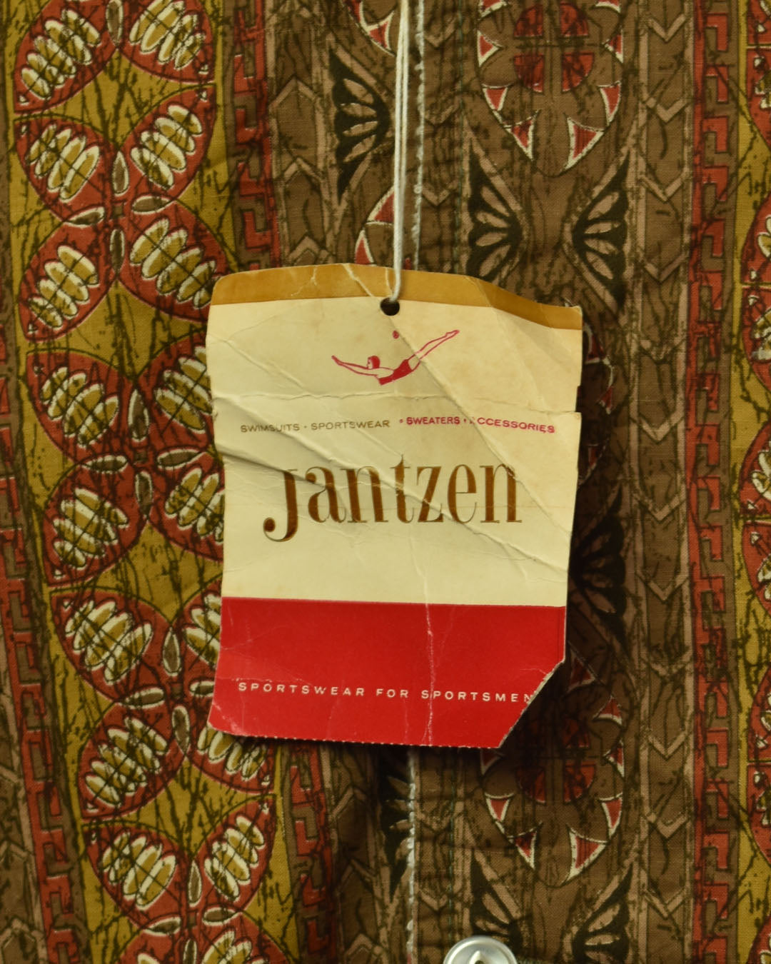 Vintage 60s Dead Stock Jantzen Sportswear Towel Shirt Made in USA Size XL - New With Tags