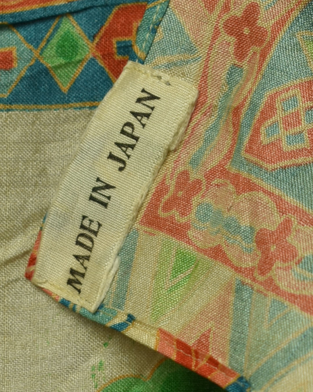 Vintage Silk Floral Print Made in Japan Scarf