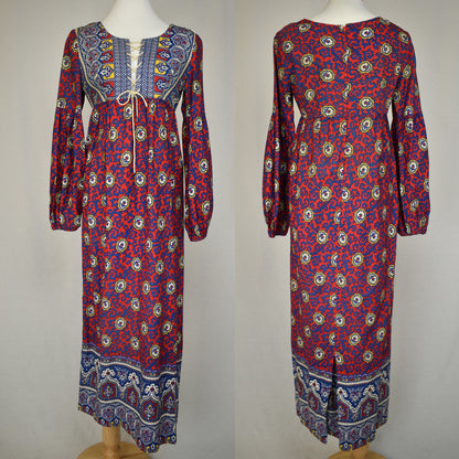 Vintage 70s High Priestess Dress - Hippy Vampire's Wife Style