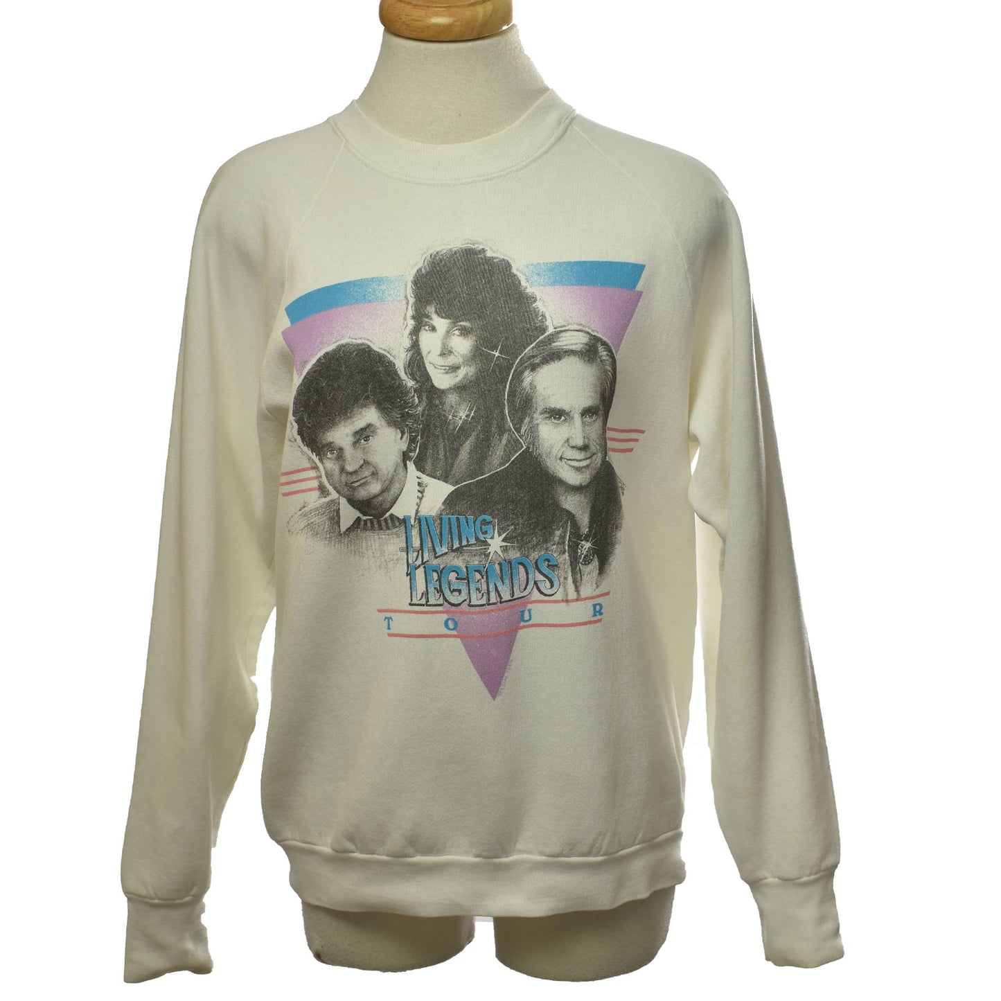 Vintage Single Stitch 1988 Living Legends Tour Crewneck Sweatshirt - Loretta Lynn Conway Twitty George Jones