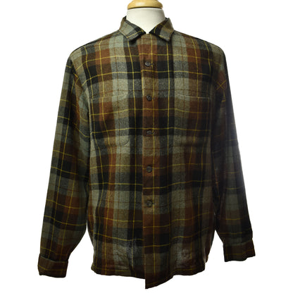 Vintage 50s 60s Tailored by McGregor Wool/Rayon Blend Flannel Shirt