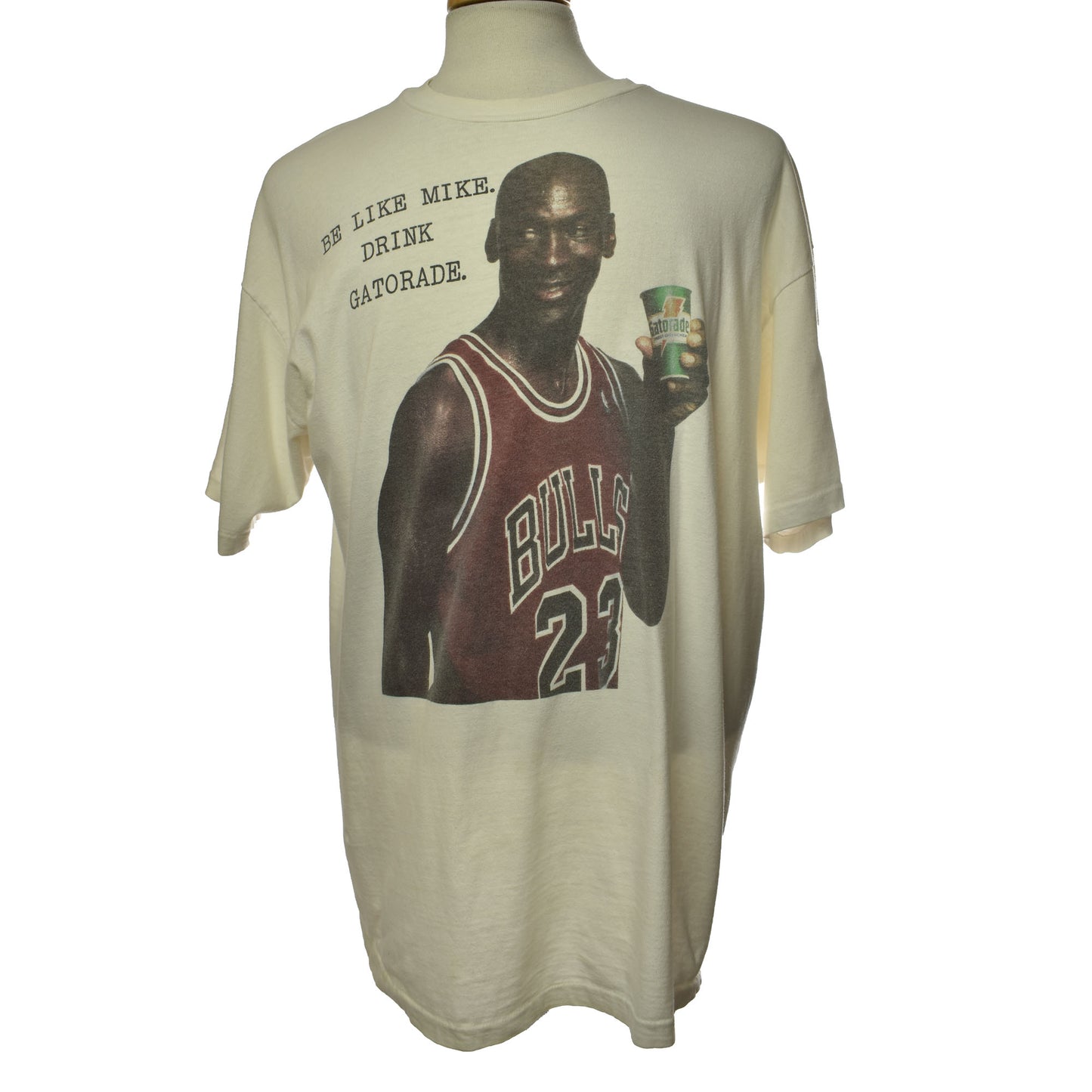 Vintage RARE 90s Michael Jordan X Gatorade "Be Like Mike" T-Shirt - Single Stitch - Made In USA