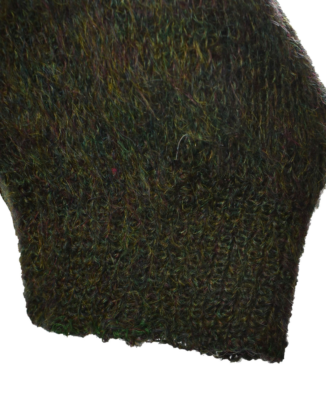 Vintage 60s Mohair Wool Cardigan by Pebble Beach of California Grunge Kurt Cobain Sweater Size L