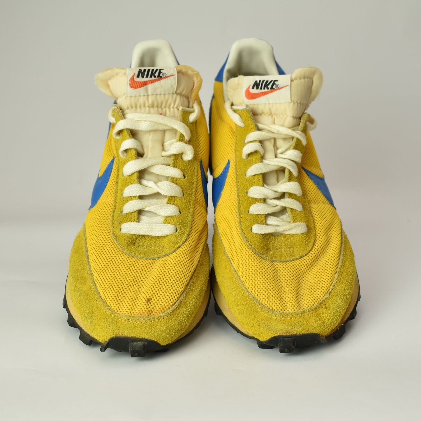 Vintage 1979 Nike Waffle Tailwind Trainers Sneakers Yellow Shoes Made in Korea Size 7