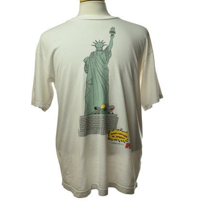 Vintage 1996 Beavis and Butthead Do America Single Stitch Statue of Liberty MTV Graphic Made in USA