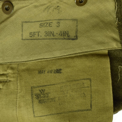 Vintage 1952 Maritime US Army Wool Military Pants