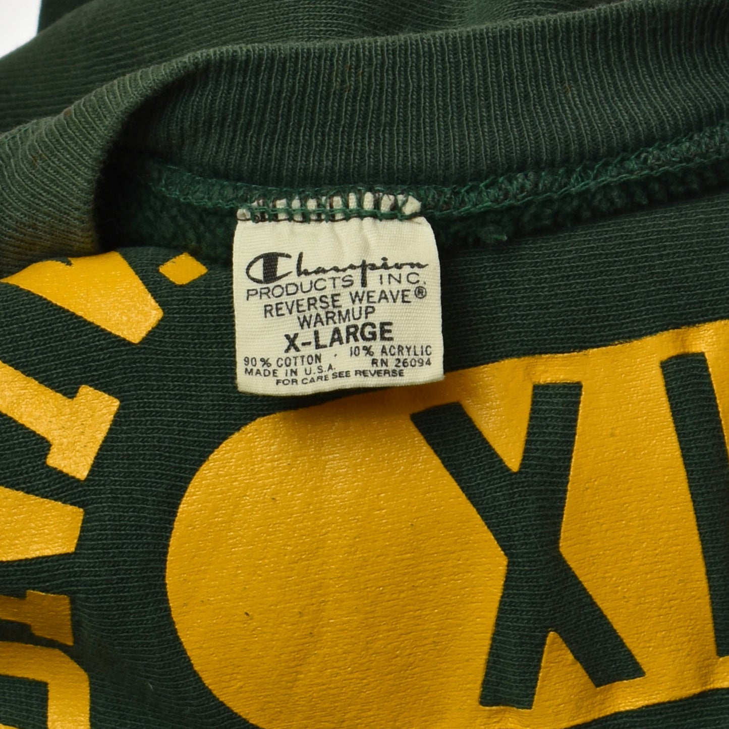 Extremely Rare Vintage 70s Champion Reverse Weave Sweatshirt University of Oregon Ath. Dept. Size XL Made in USA