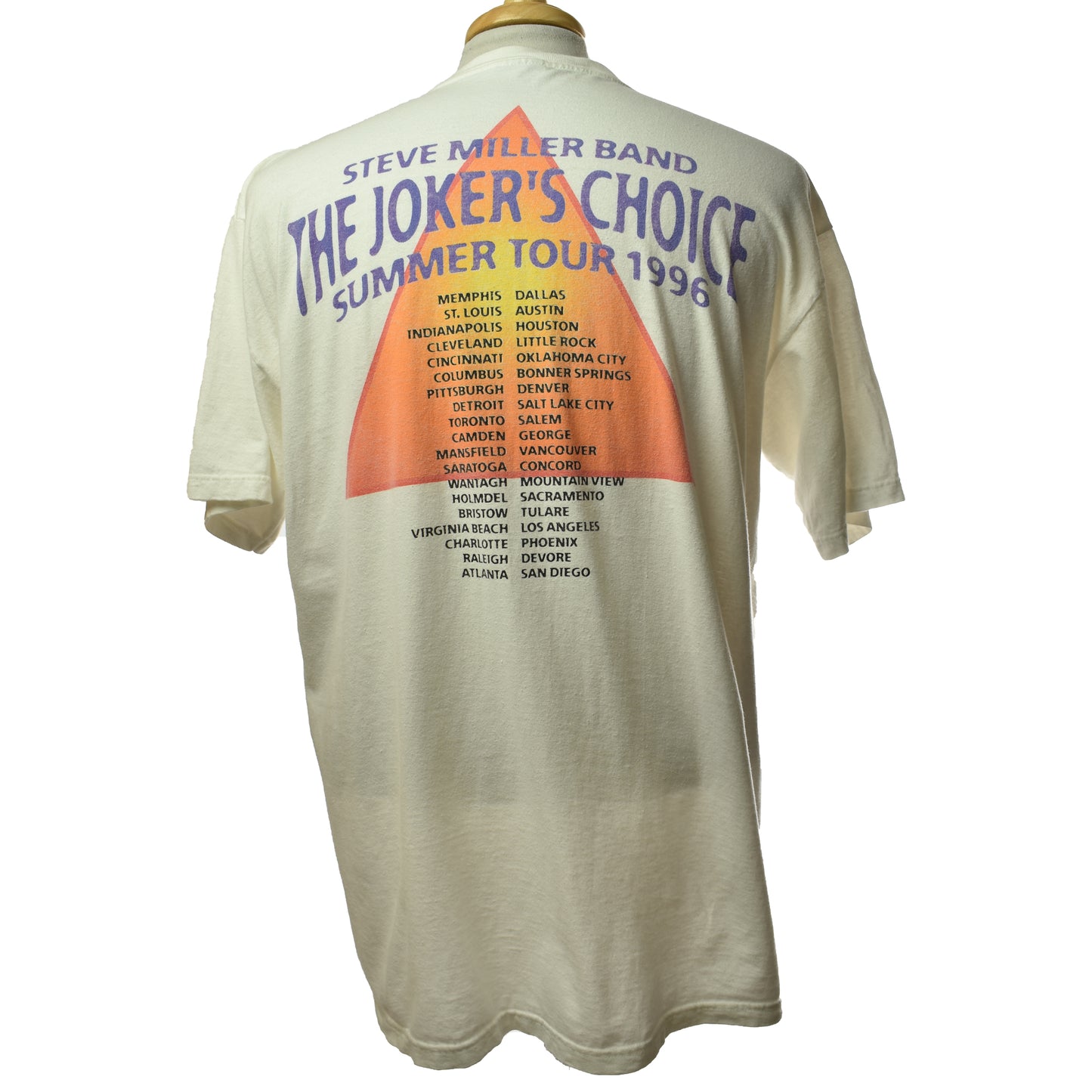 Vintage 1996 Steve Miller Band The Joker's Choice Summer Tour Merch Winterland Productions Tee - Size XL