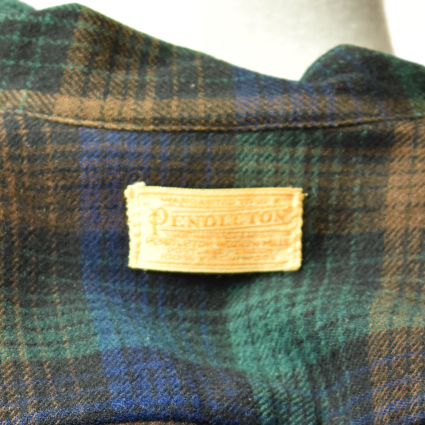 Vintage 50s Pendleton 49er Wool Tartan Plaid in Navy Green Brown Women's Jacket