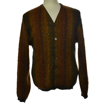 Vintage 50s Mohair Cardigan Grunge Kurt Cobain Sweater