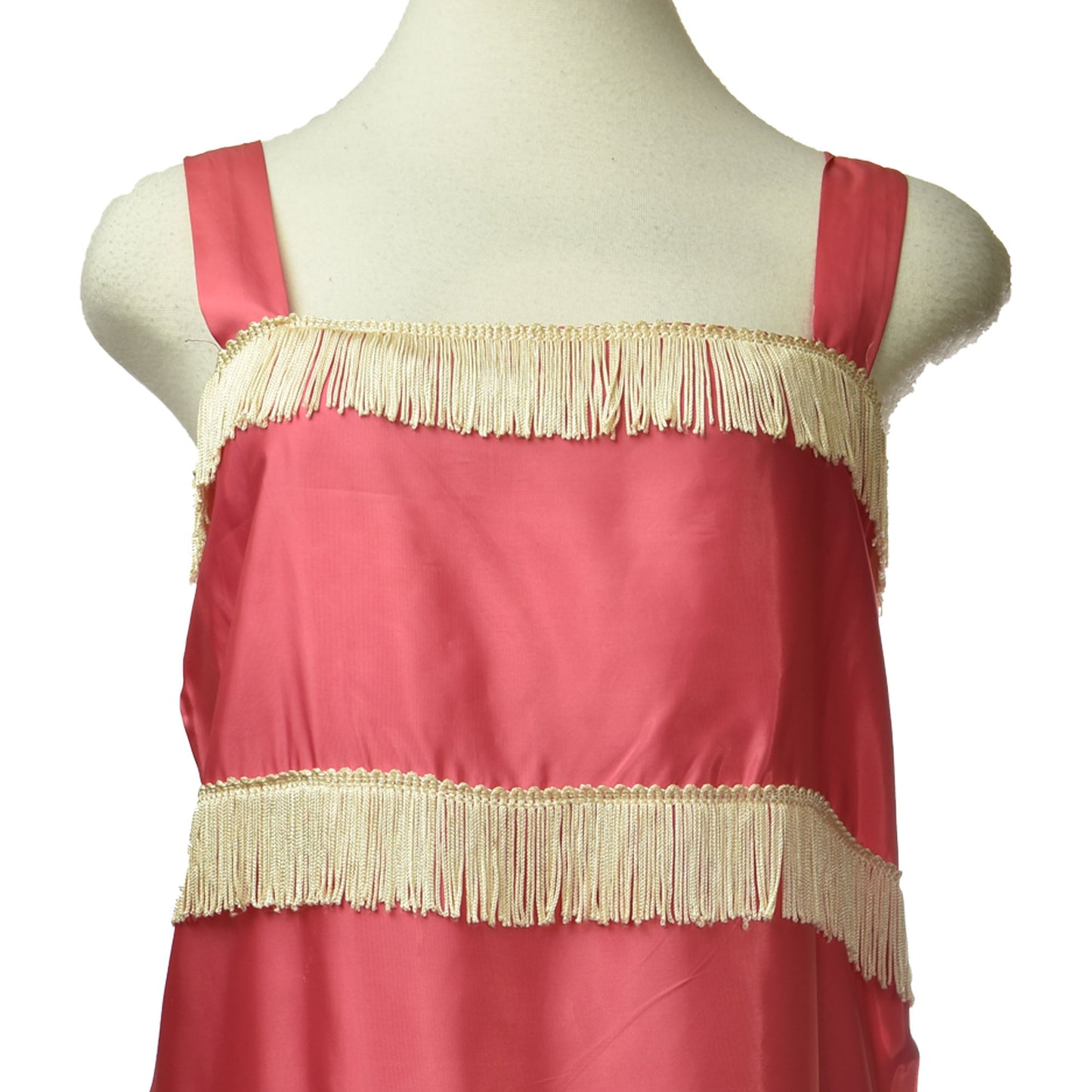 Vintage 60s Does 20s Pink Flapper Handmade Dress
