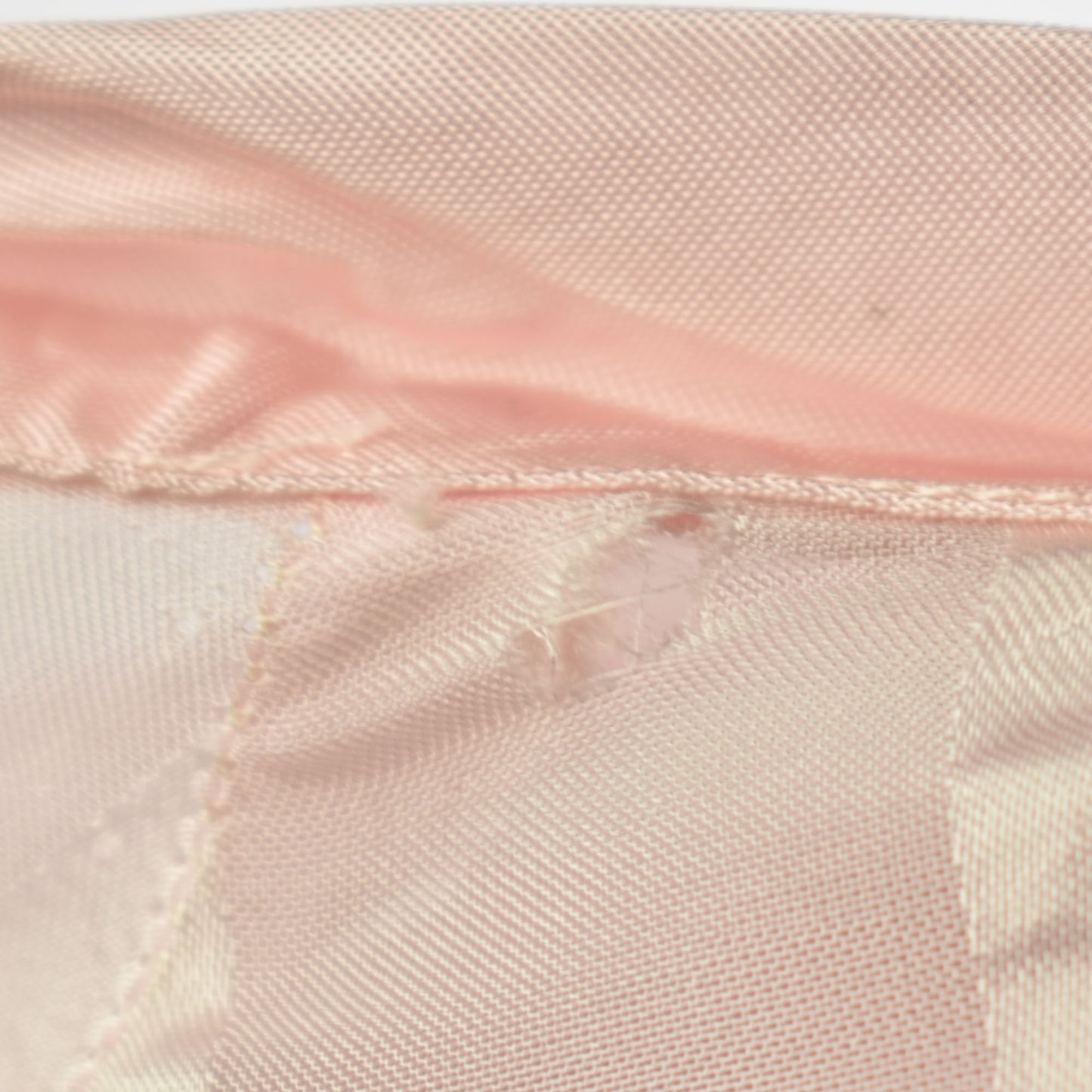 Vintage 1930s Sheer Stripe Pink Dress / Lingerie Slip