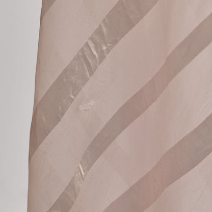 Vintage 1930s Sheer Stripe Pink Dress / Lingerie Slip