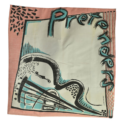 Vintage 1984 The Pretenders Bandana Cheval Music Graphic