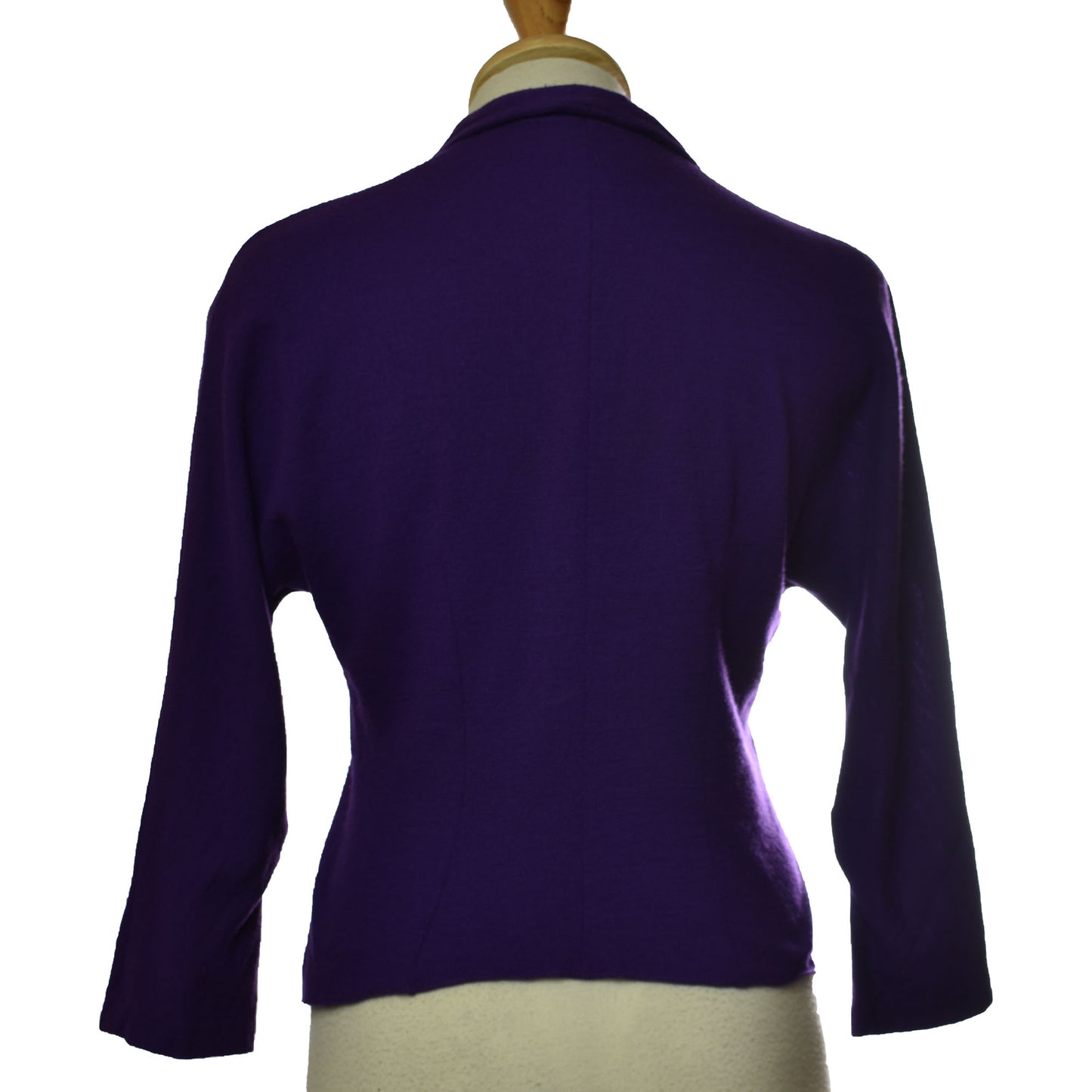 Vintage 50s Pin Up Jerry Gilden Spectator Purple Sweater