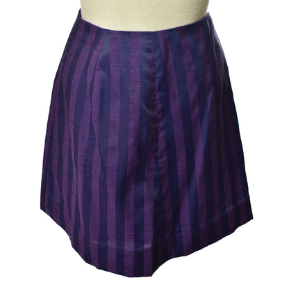 Vintage 60s Handmade Purple Striped Jacket and A-Line Skirt Set