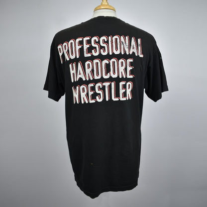 Vintage 1999 The Rock WWE Professional Hardcore Wrestler T-shirt