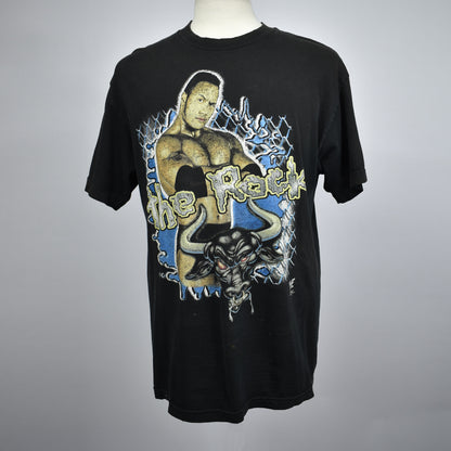 Vintage 1999 The Rock WWE Professional Hardcore Wrestler T-shirt