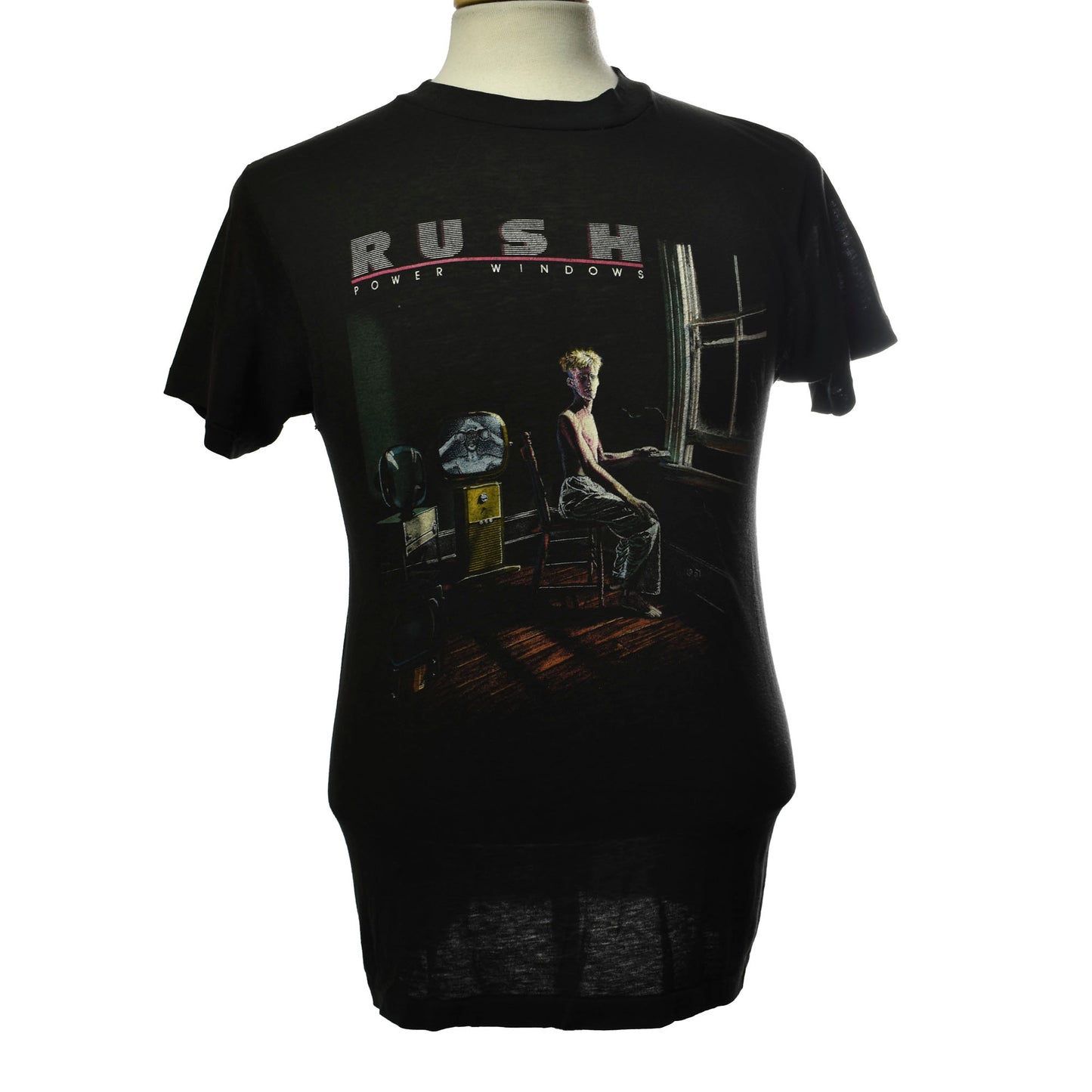 VIntage 1985/86 Rush Power Windows Tour Band Concert Single Stitch T-shirt