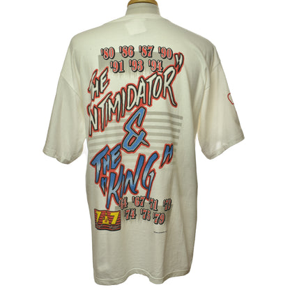 Vintage Rare 90s Dale Earnhard "The Intimidator" & Richard Petty "The King" Nascar Seven and Seven Winston Cup Champions T-shirt Made in USA Size XL