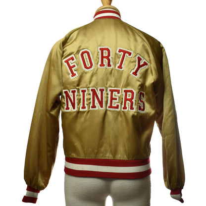 Vintage Rare Chalk Line NFL San Francisco 49ers Gold Satin Jacket