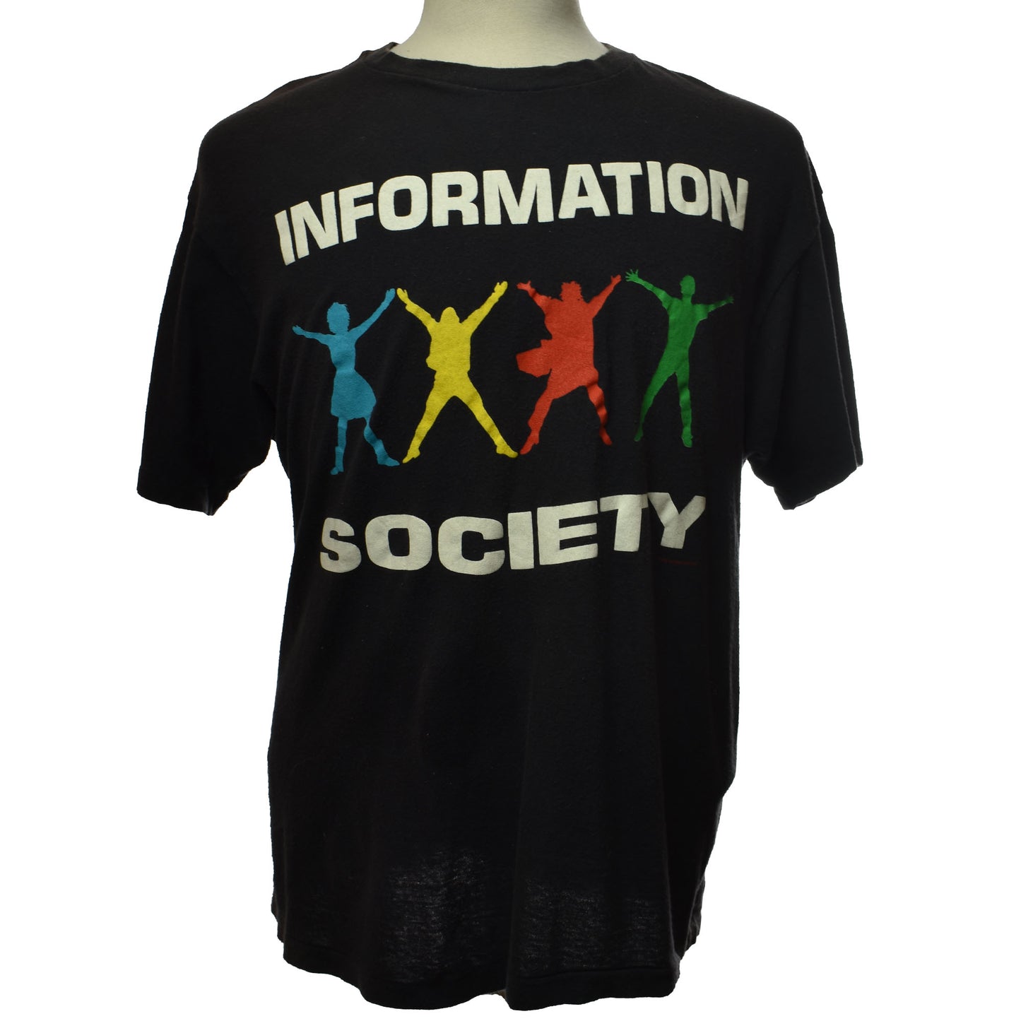 Vintage 1988 Information Society New Wave Synth Pop Tee Single Stitch Made in USA