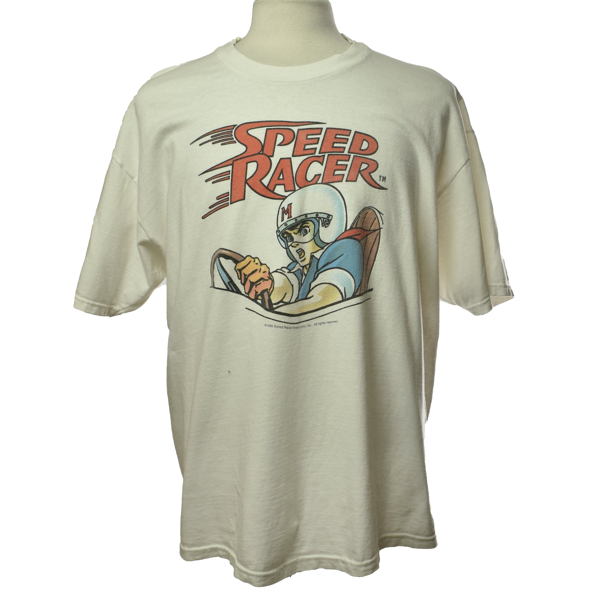 Vintage 1999 Speed Racer Graphic Hanes Beefy T Tee- Size XL