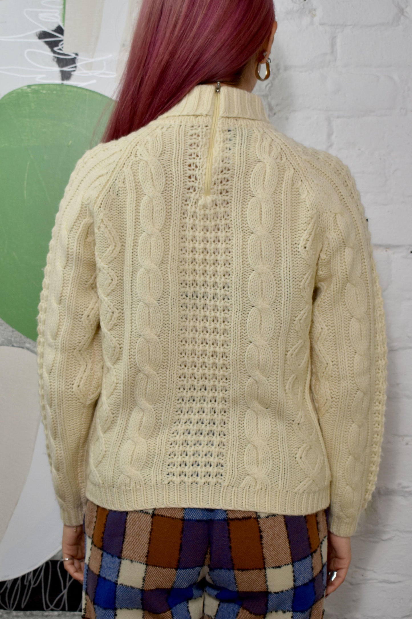 Vintage "Mister Leonard" Wool Cable Knit Sweater
