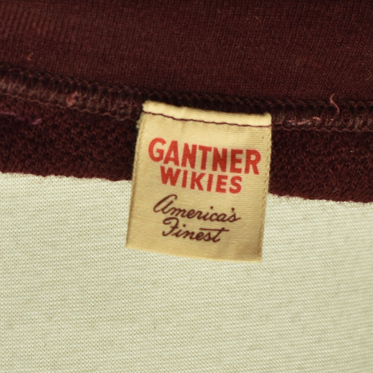 Vintage 1940s Gantner Wikies Size 40 Elastic Wool Belted Swim Trunks